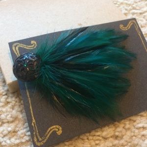 Handmade Feather Hair Accessory