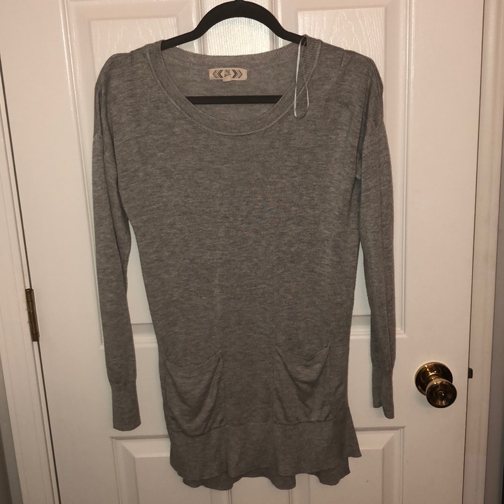 Gray sweater