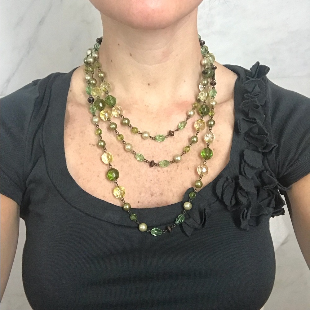 Green Beaded Necklace