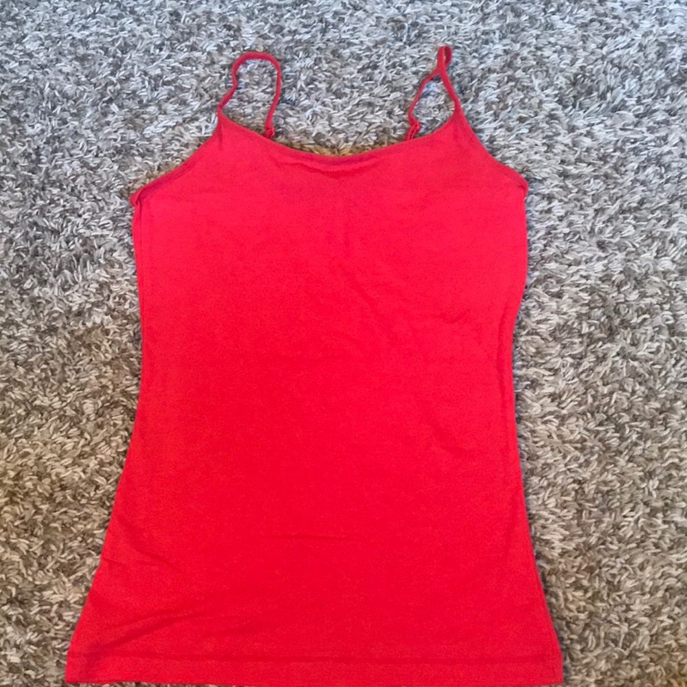 Red tank top. Size small
