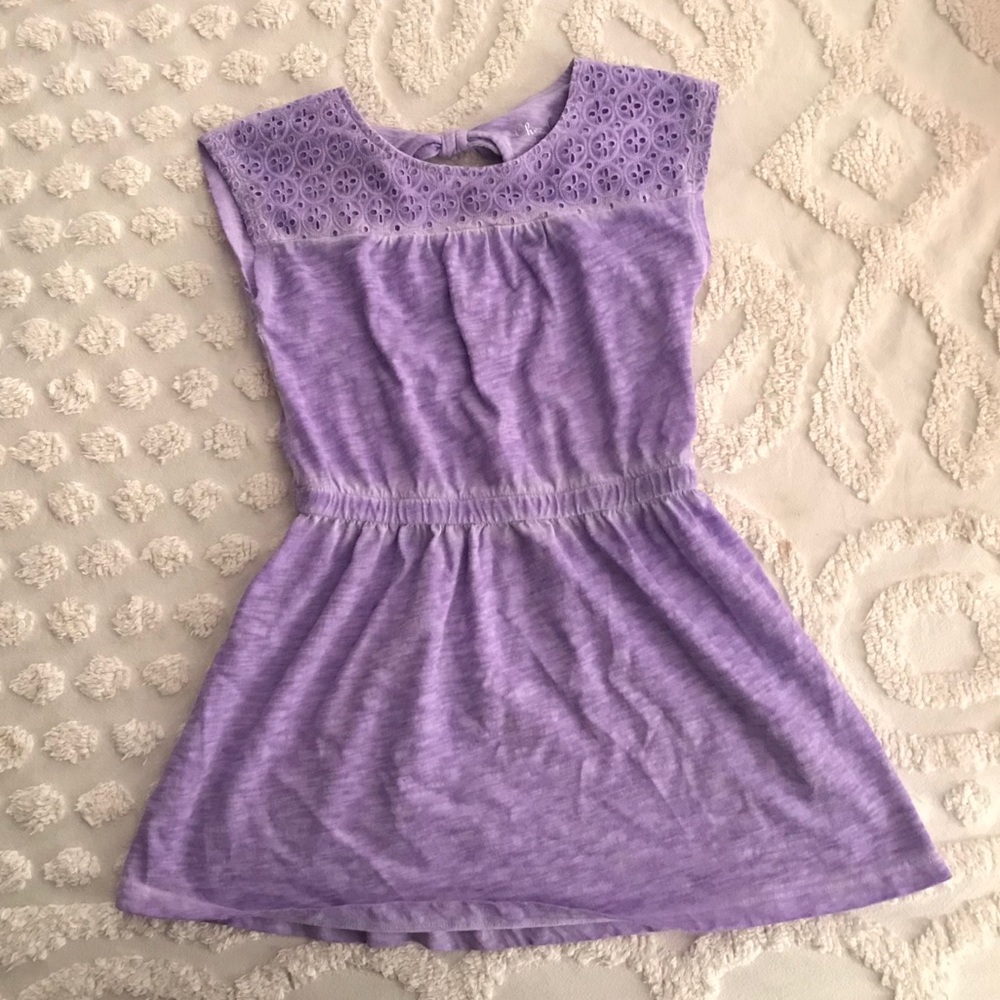 Girl’s purple dress