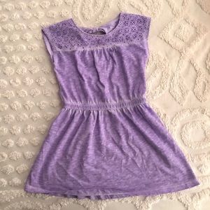 Girl’s purple dress