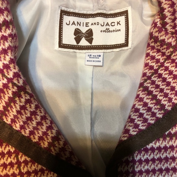 Janie and Jack Plaid Suit - Picture 2 of 4
