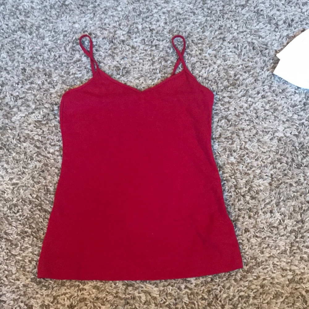 Dark red tank top. Size small