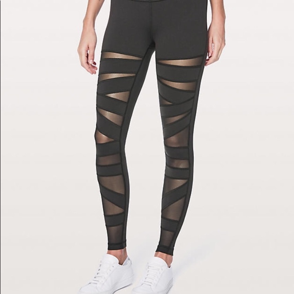 Lululemon Wunder Under Pant Hi-Rise Tech Mesh