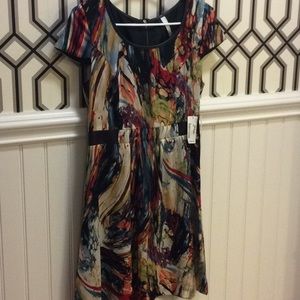 Kensie multi colored dress size small NWT