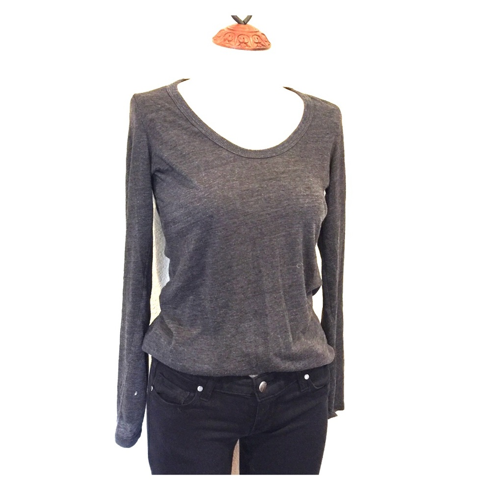 Comfy grey long sleev