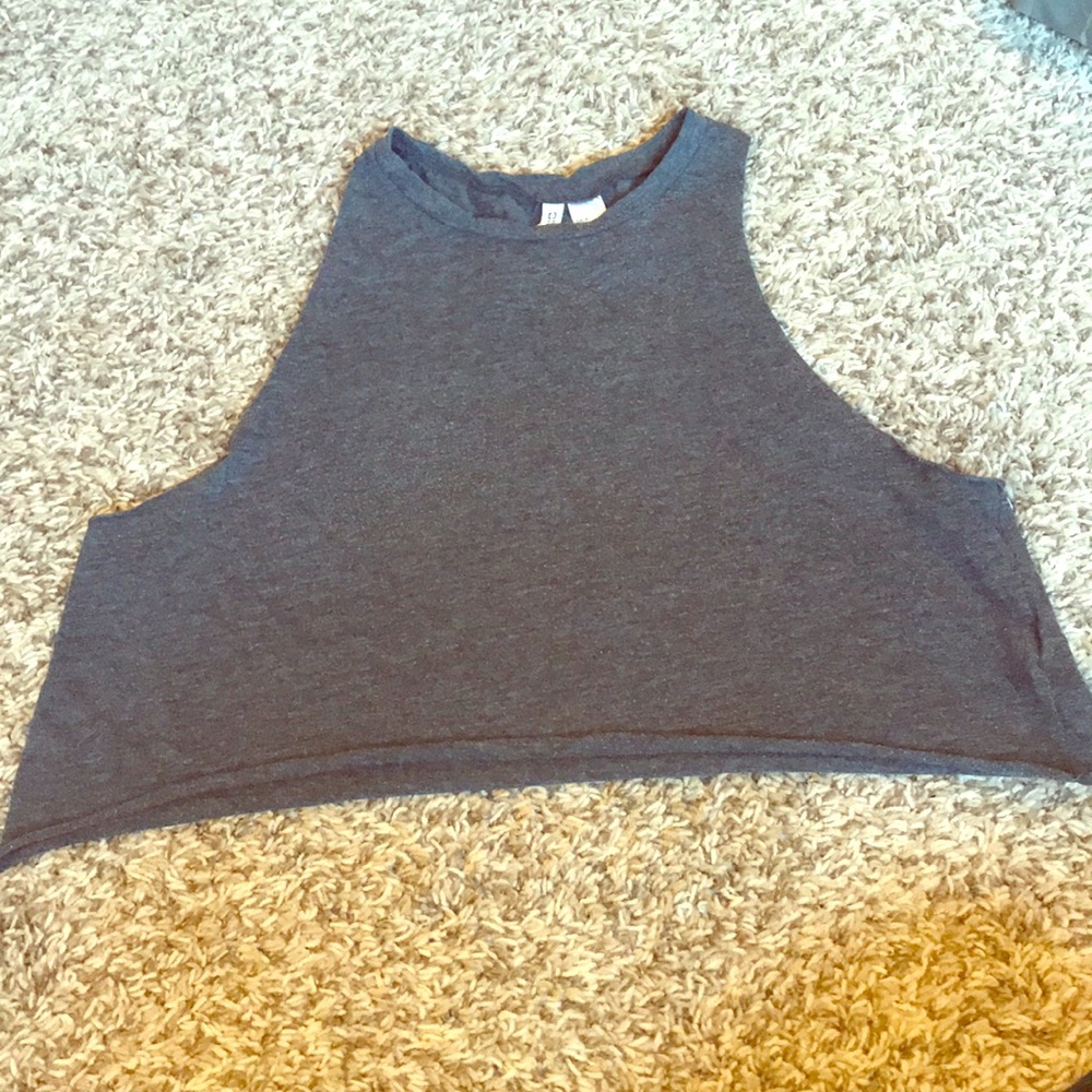 Grey crop top