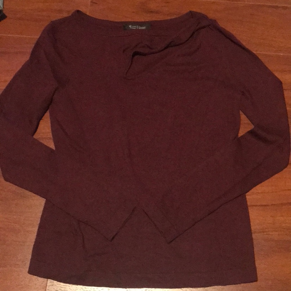 Burgundy sweater by White House black market