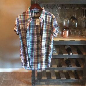 Gant S/S Button Up Handloom Madras