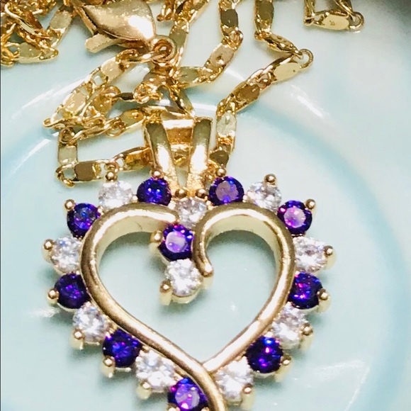 Classic open heart ❤️ necklace - Picture 4 of 7