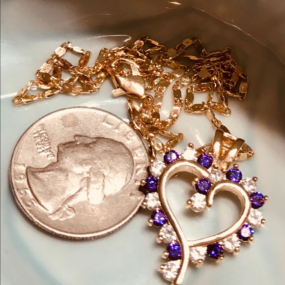 Classic open heart ❤️ necklace - Picture 5 of 7