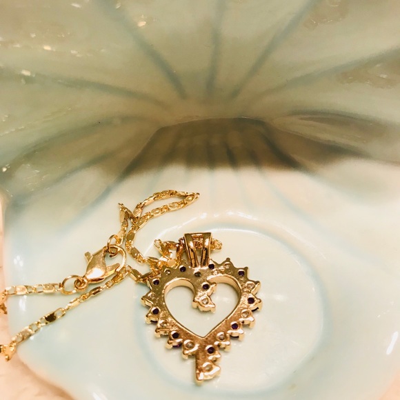 Classic open heart ❤️ necklace - Picture 6 of 7