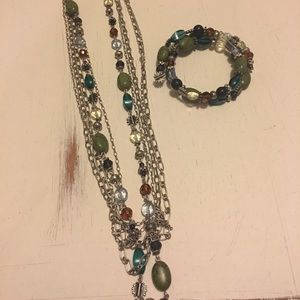 Premier necklace & wrap bracelet