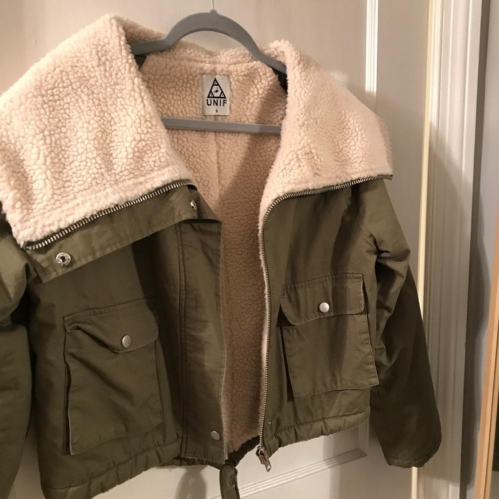 UNIF Sherpa Lined Unity Jacket- Great Condition!!
