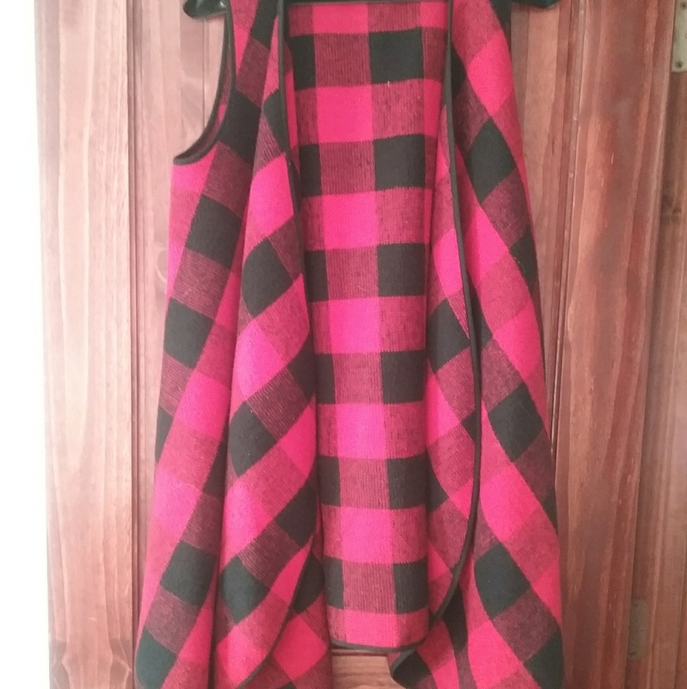 Black and Red long vest