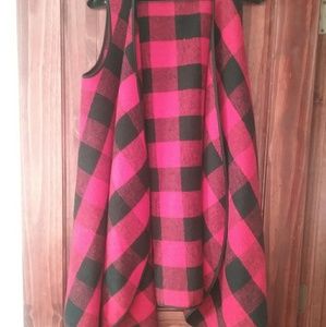 Black and Red long vest