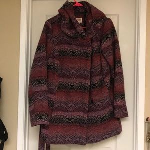 Mossimo hooded button down coat