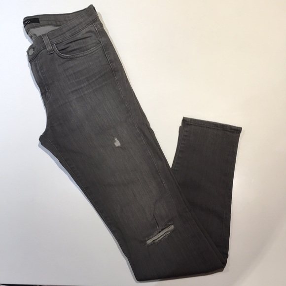 J brand skinny jeans with distressed knee