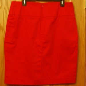 Jules & Leopold Pencil Skirt Red Cotton Spandex 12