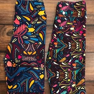 2 pack of LuLaRoe Tween Leggings