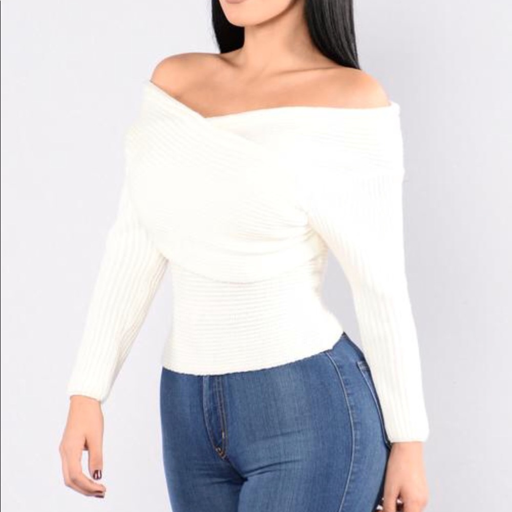 Criss cross sweater