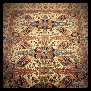 Antique hand knotted Persian rug