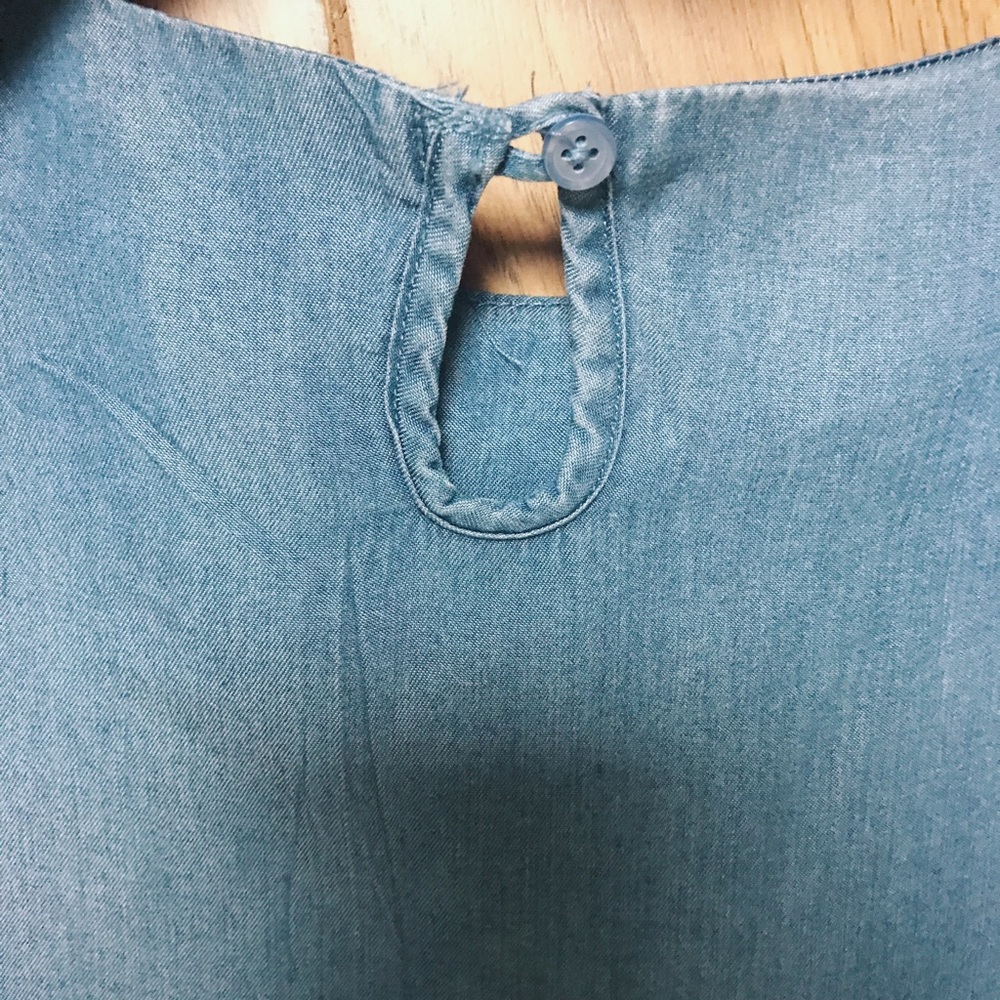 Short Sleeve Denim Tee - Picture 2 of 3