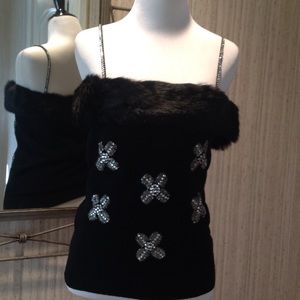 BLING & BEADED SWEATER CAMI