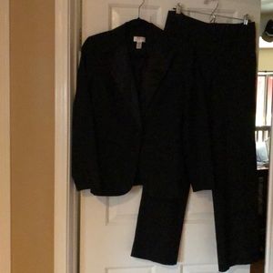 Ann Taylor Loft black Tuxedo Pantsuit