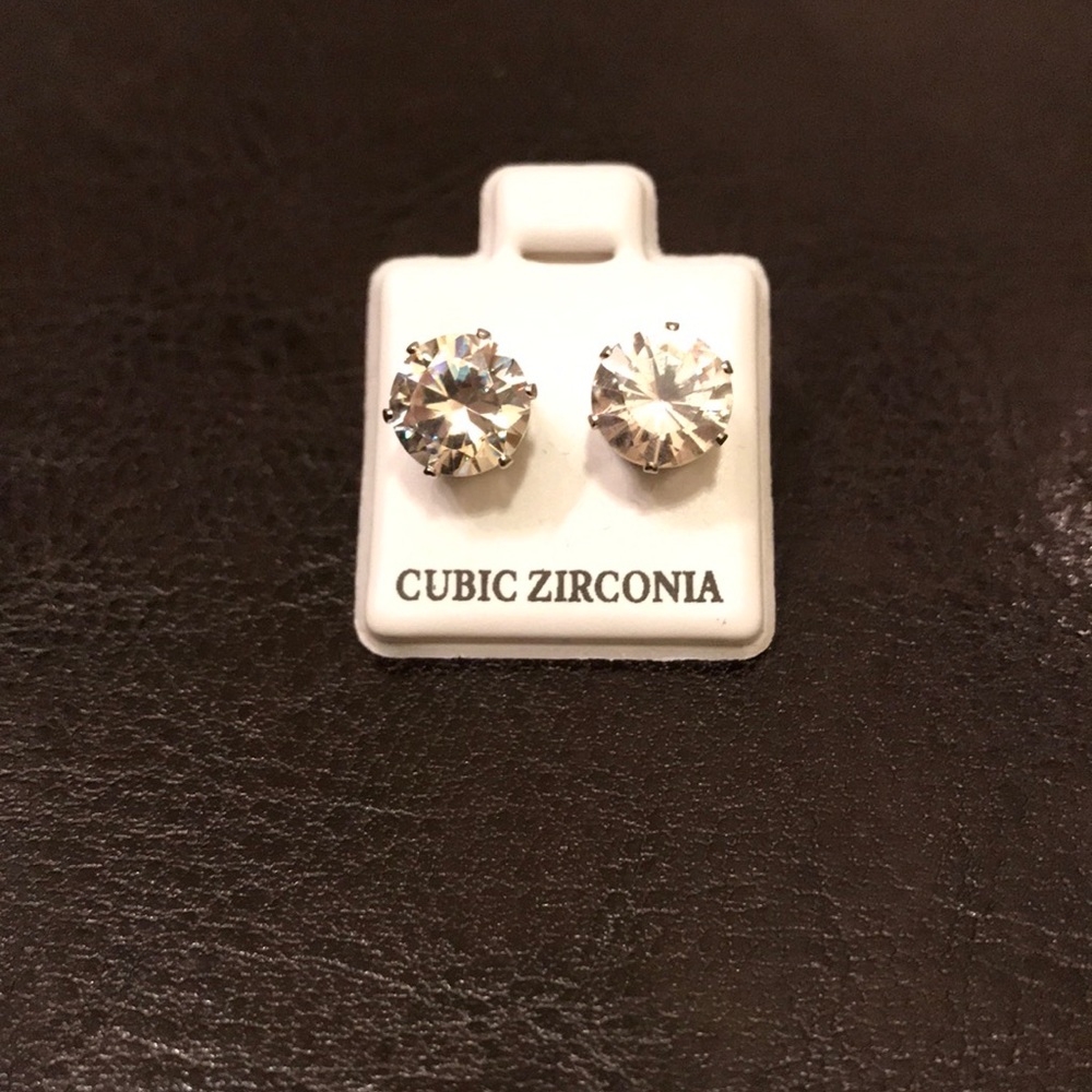 Cubic Zirconia post earrings