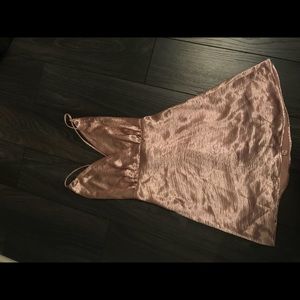 Pink Metallic Dress Size Small