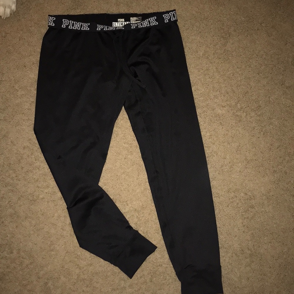 PINK black joggers