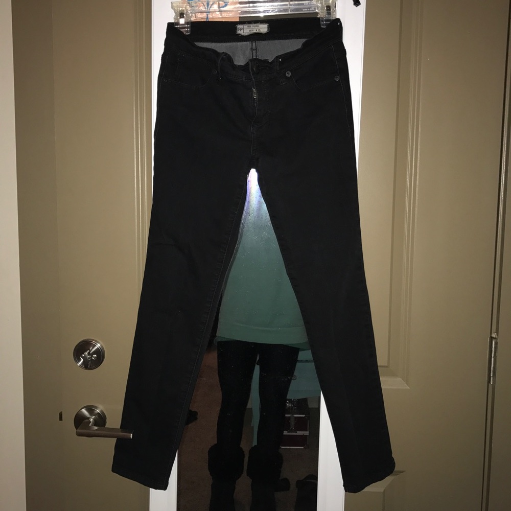 Free People black skinny jeans