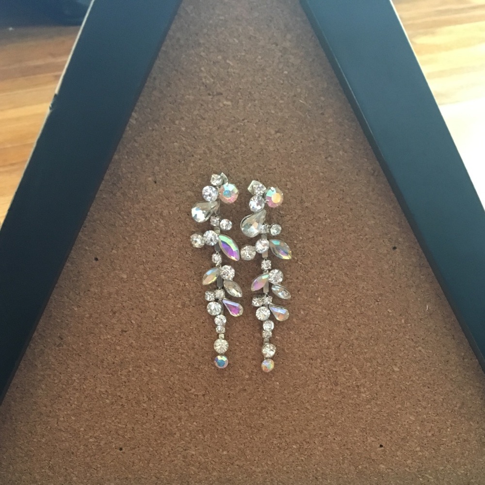 Icing Faux Diamond Sterling Silver Earrings