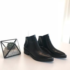 Zara Flat Pointed Ankle Boots
