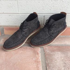 toms charcoal fleck chukka boot