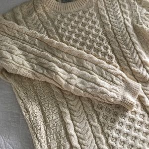 Cable knit sweater