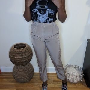 American Apparel - Tan High Waist Trouser