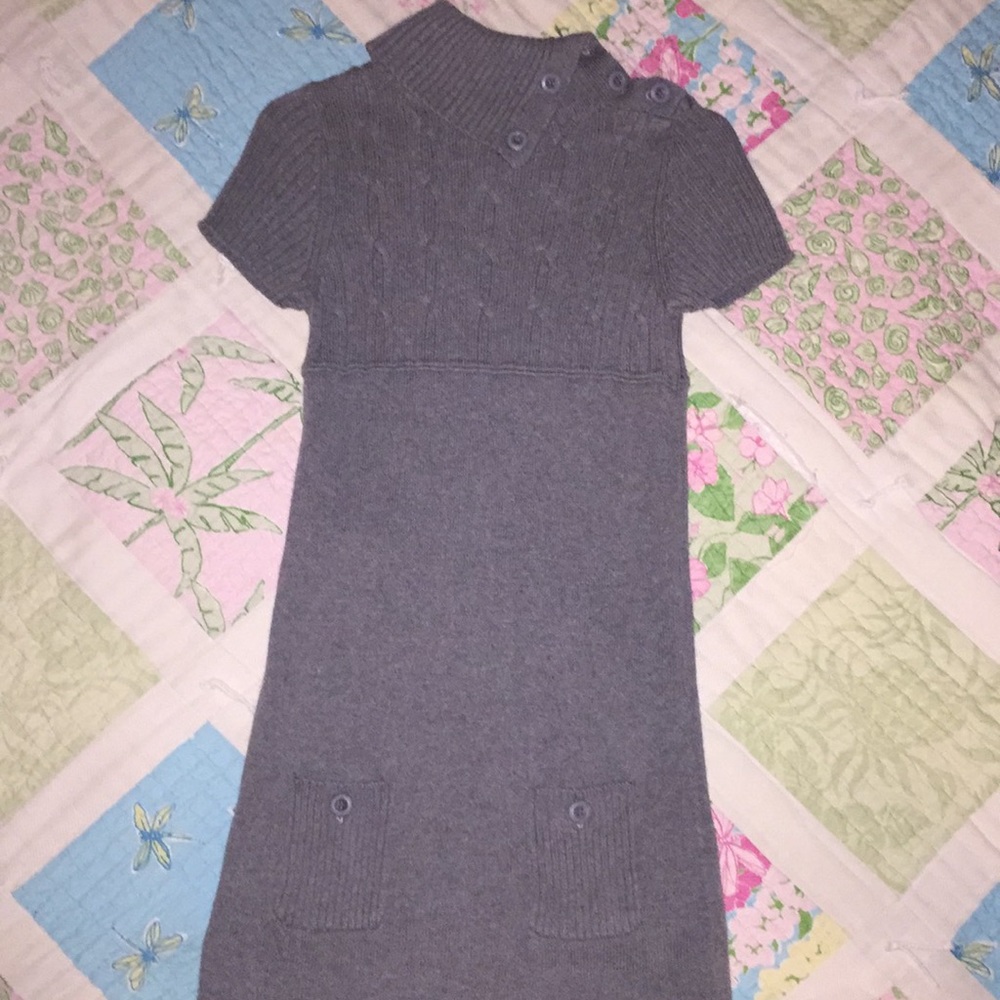 Gray Holiday Cotton Dress