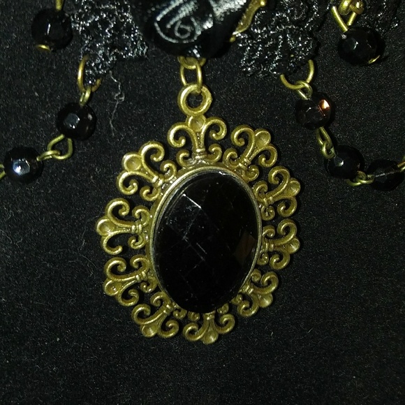 Black rose vintage choker - Picture 3 of 4