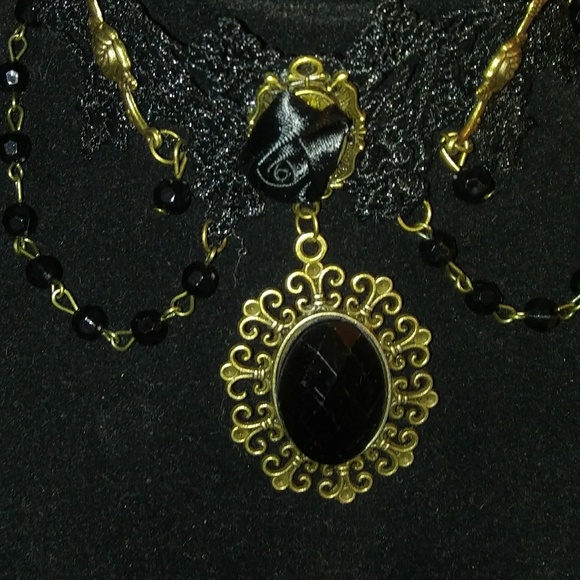 Black rose vintage choker - Picture 4 of 4