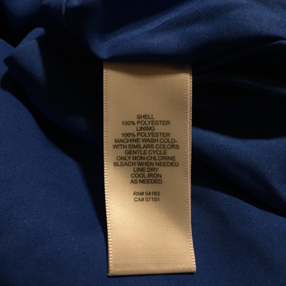 NWT Eliza J Blouson Sleeve Ruffle Shift Dress blue - Picture 8 of 8