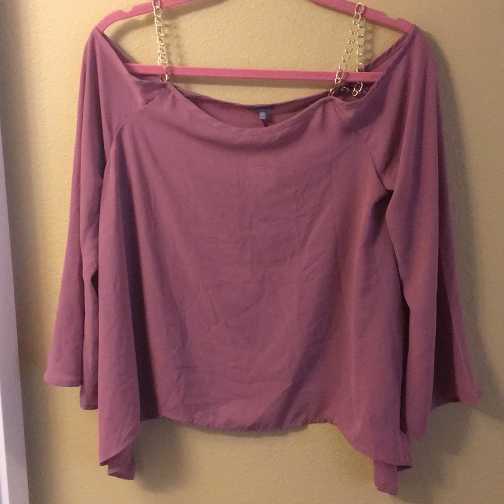 Pink off shoulder top