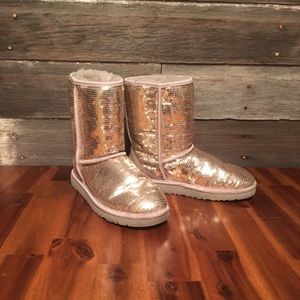 Ugg boots, gold sequin