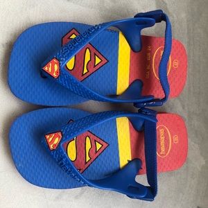 Superman havaianas flip flops for toddlers