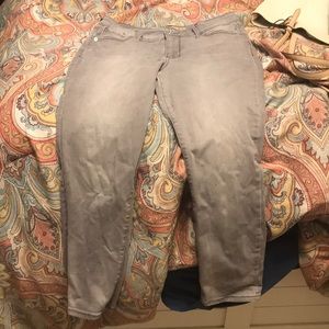 Old navy rockstar mid-rise GREY jeans.
