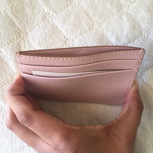 Kate Spade rose gold glitter cardholder NWT - Picture 3 of 3