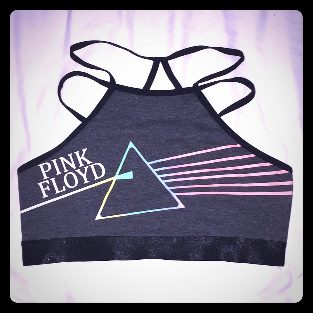 Strappy Pink Floyd bralette