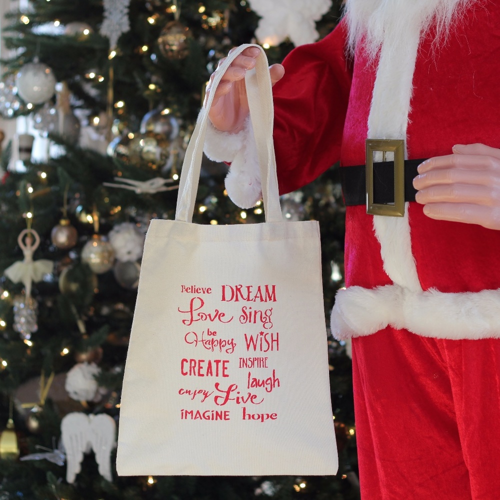 BELIEVE canvas tote
